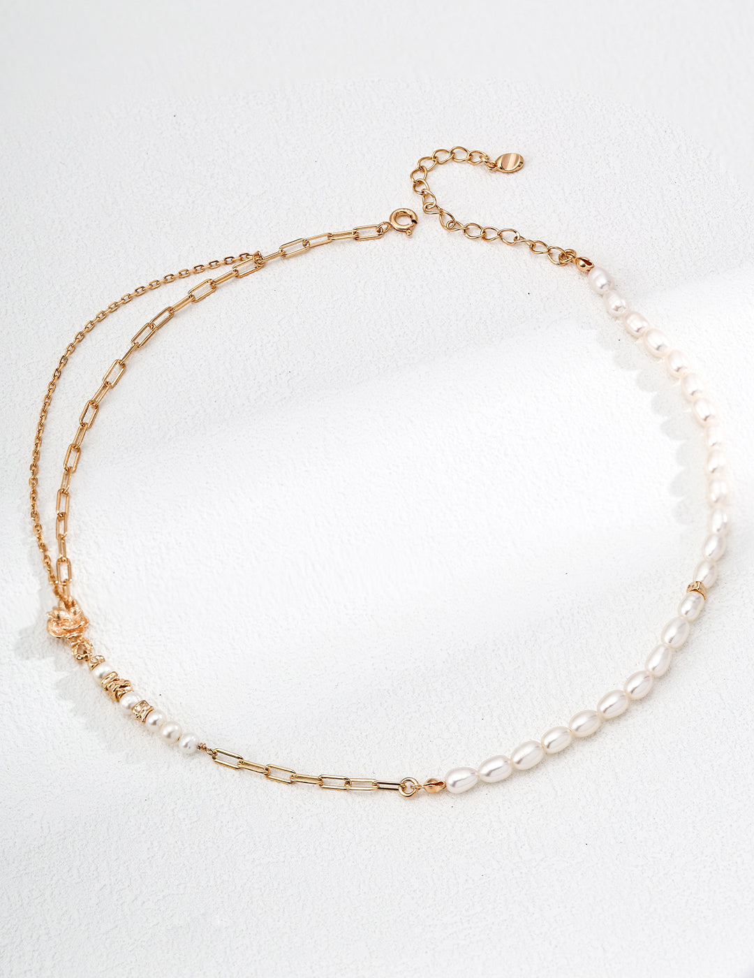 Elegant Vintage S925 Silver Necklace with Natural Pearls