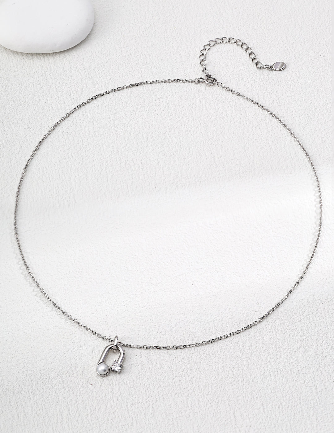 S925 Silver Minimalist Natural Pearl Necklace