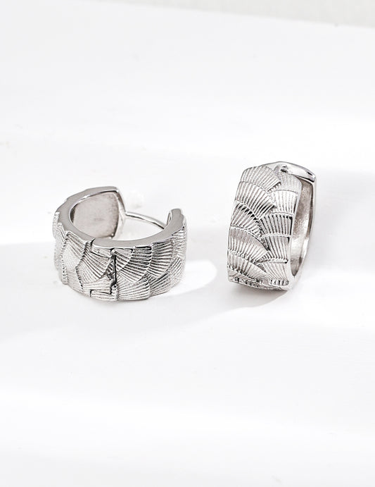 S925 Silver Vintage Engraved Earrings