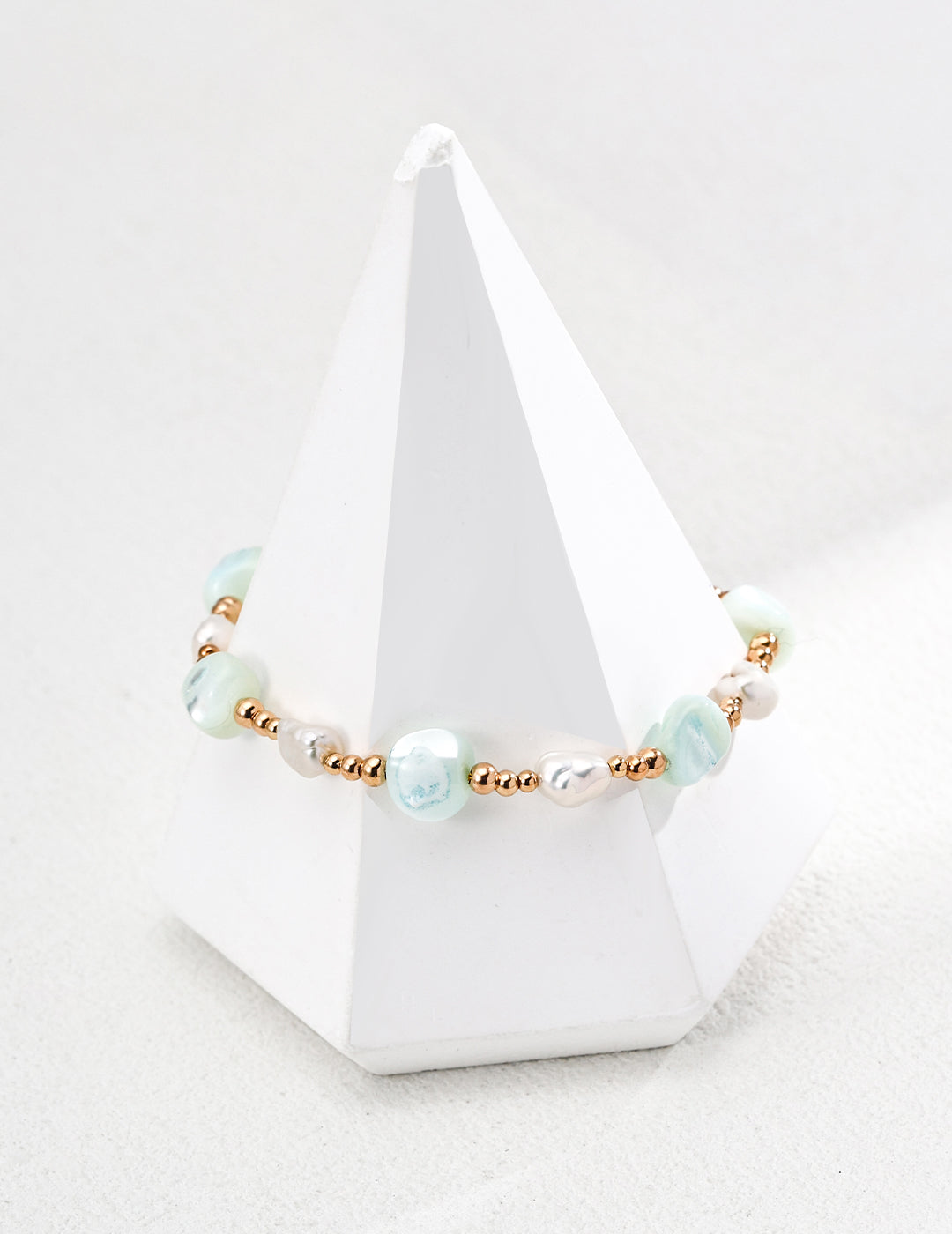 S925 Sterling Silver Irregular Shell Pearl Bracelet – Minimalist & Stylish