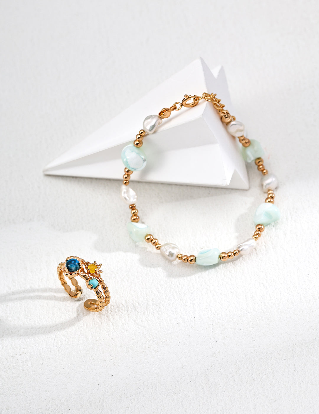 S925 Sterling Silver Irregular Shell Pearl Bracelet – Minimalist & Stylish