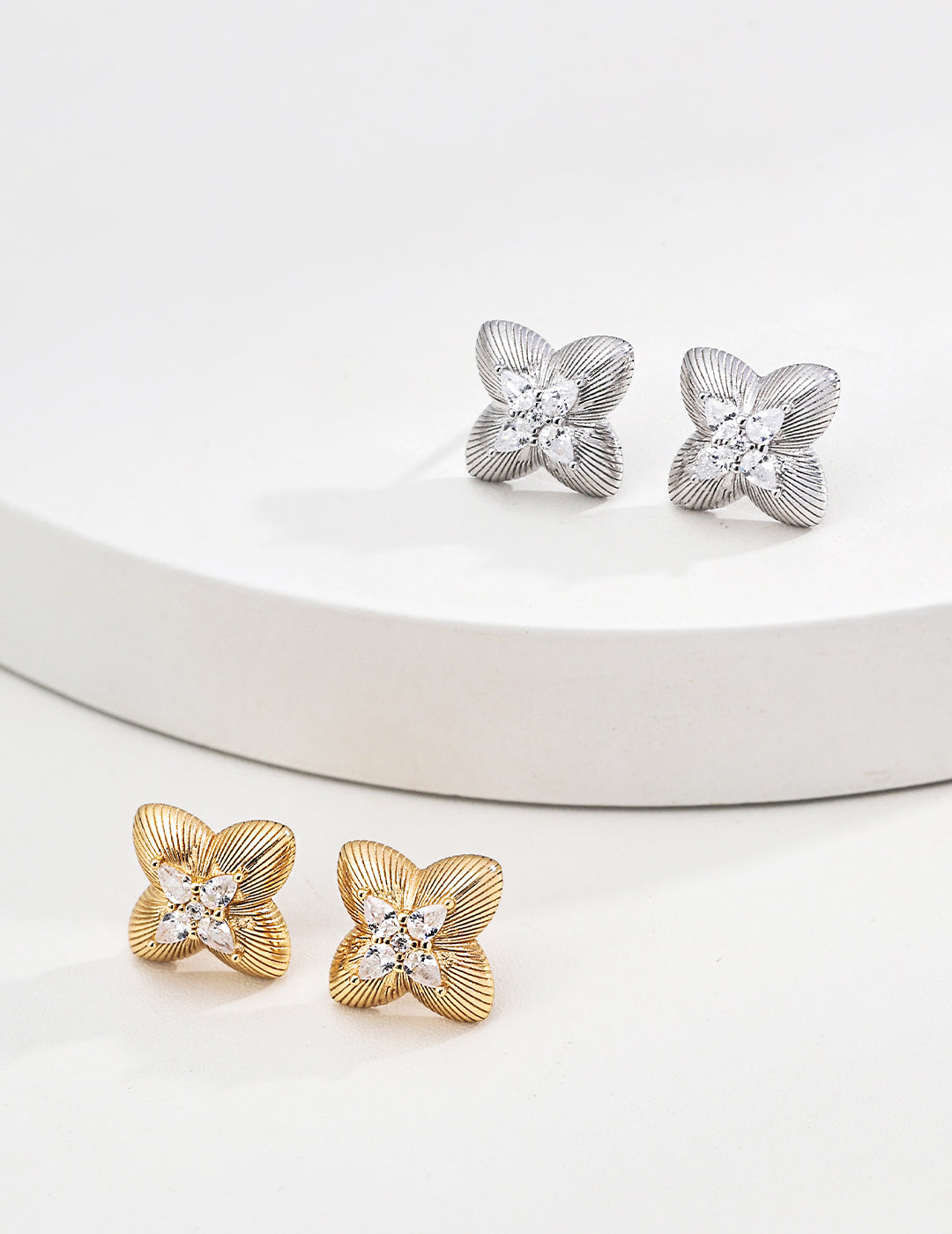 four-leaf clover earrings