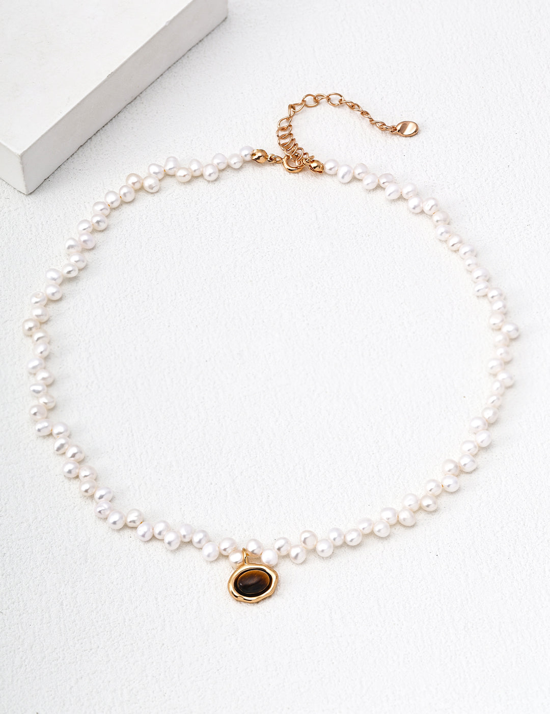 S925 Sterling Silver Natural Pearl Necklace
