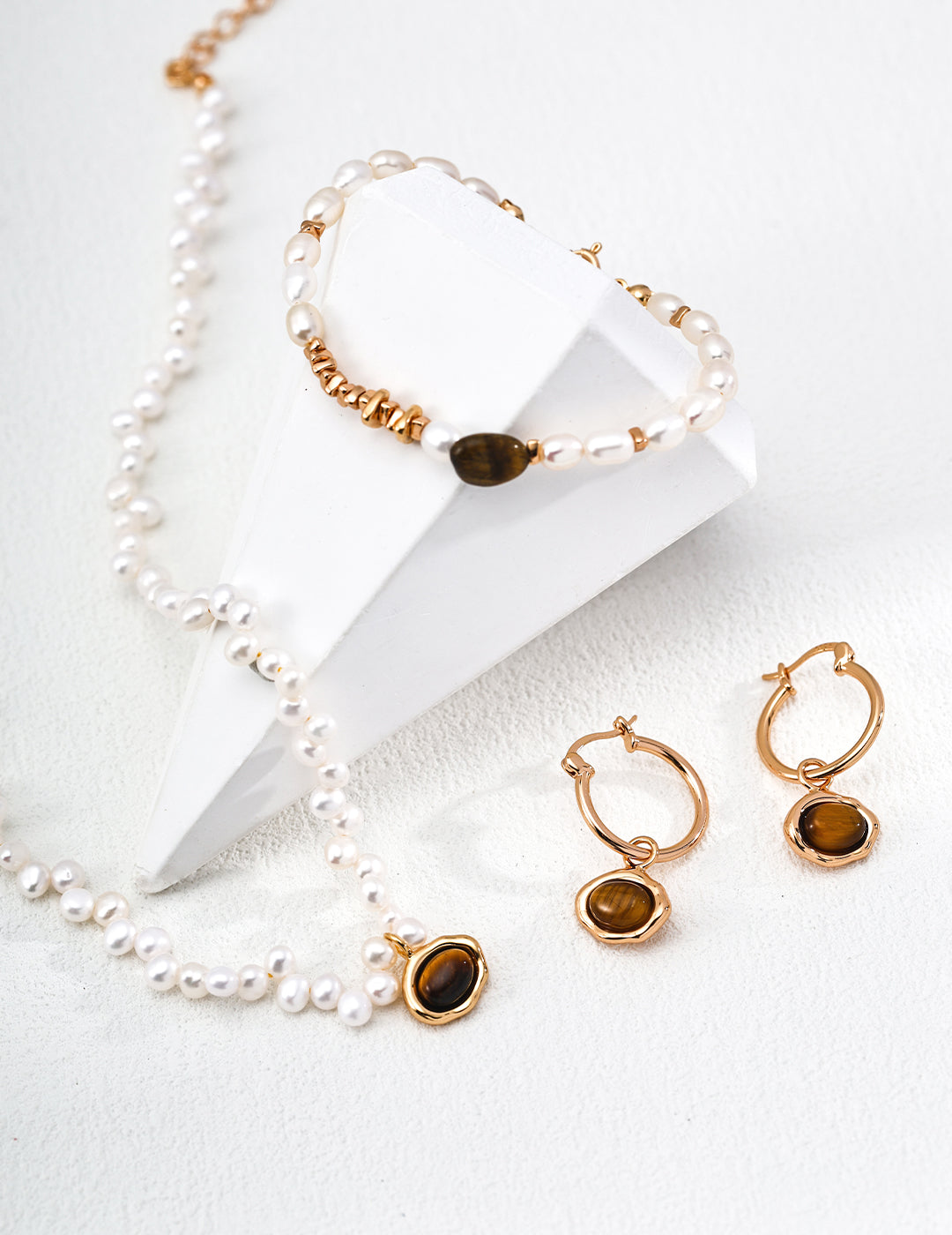 S925 Sterling Silver Natural Pearl Necklace