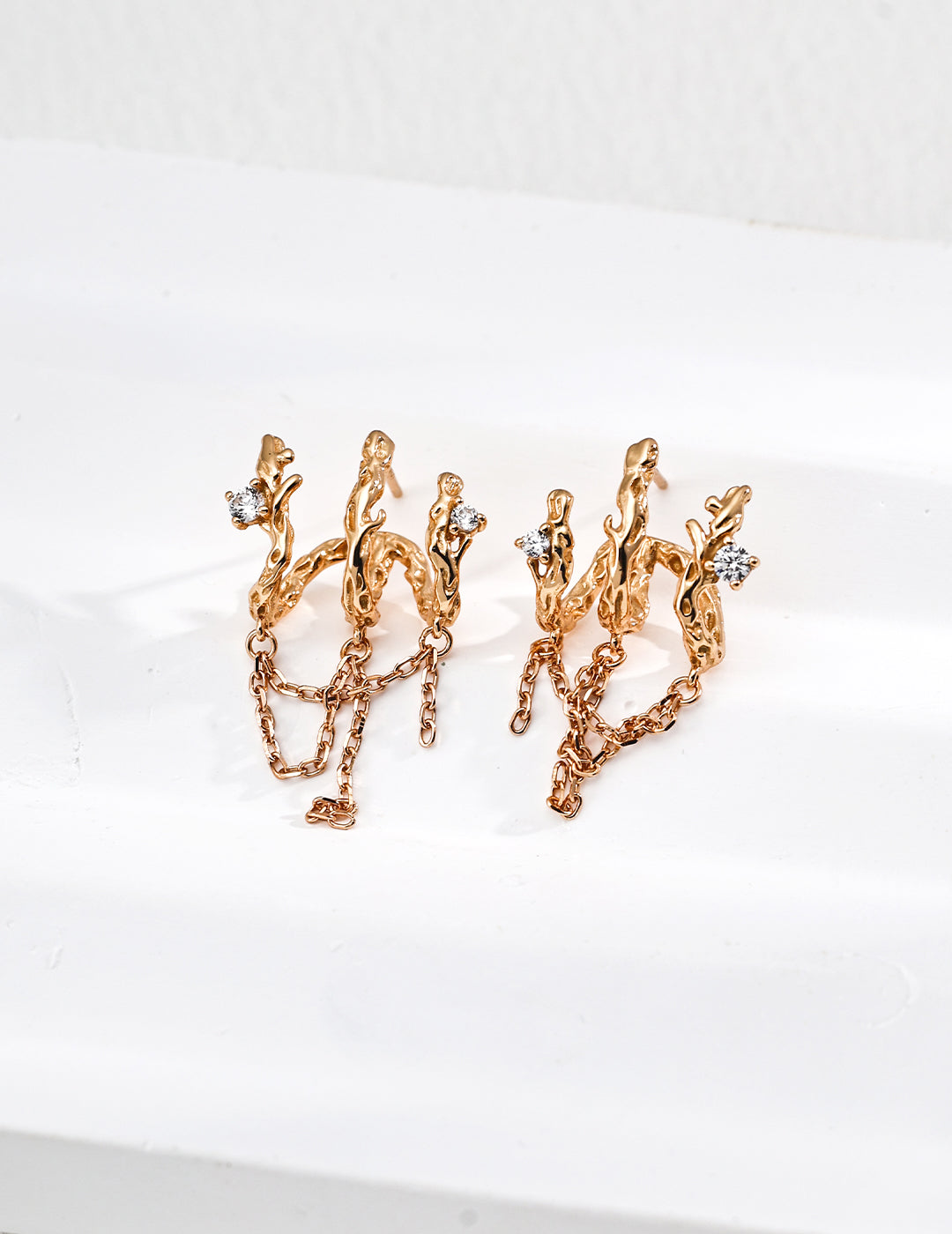 S925 Sterling Silver Vintage Zircon Earrings