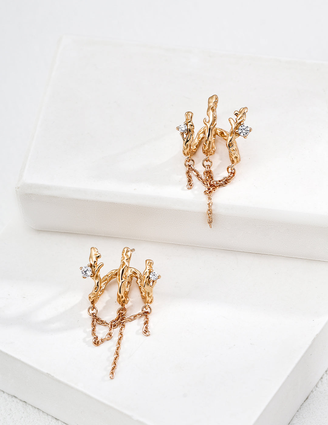 S925 Sterling Silver Vintage Zircon Earrings