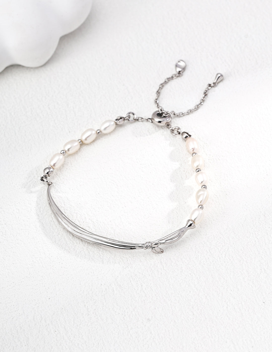 S925 Sterling Silver Natural Pearl Bracelet