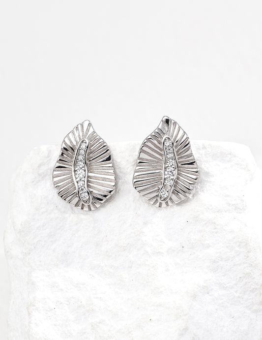 S925 Sterling Silver Vintage Cubic Zirconia Earrings