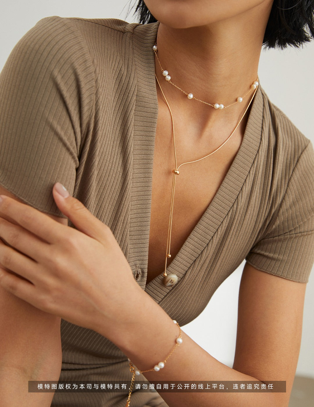 Sterling Silver Pearl Necklace