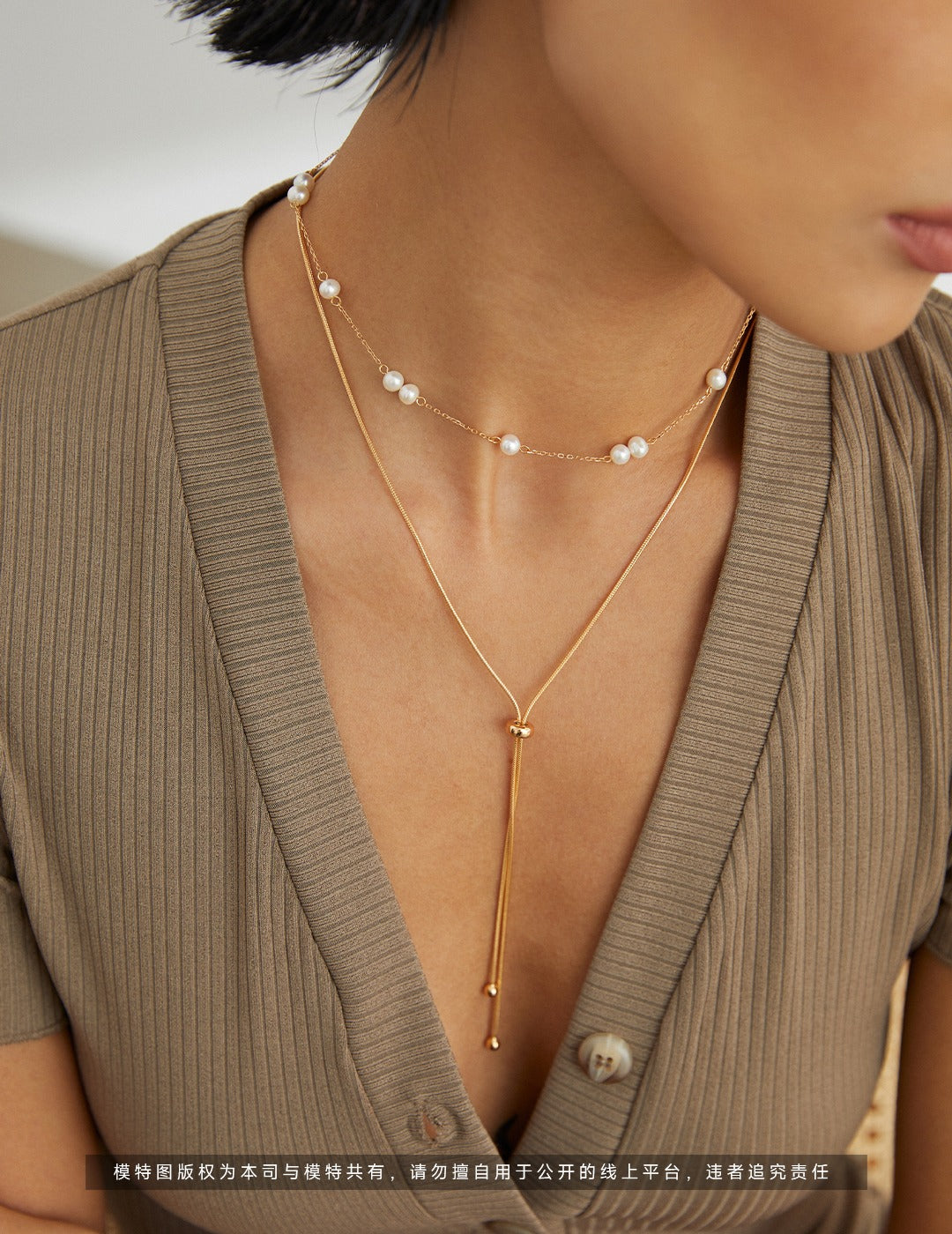 Sterling Silver Pearl Necklace