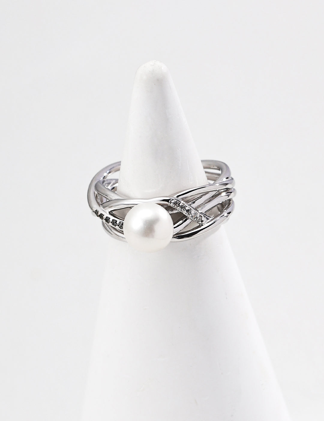 S925 Sterling Silver Starry Sky-Inspired Cubic Zirconia Ring