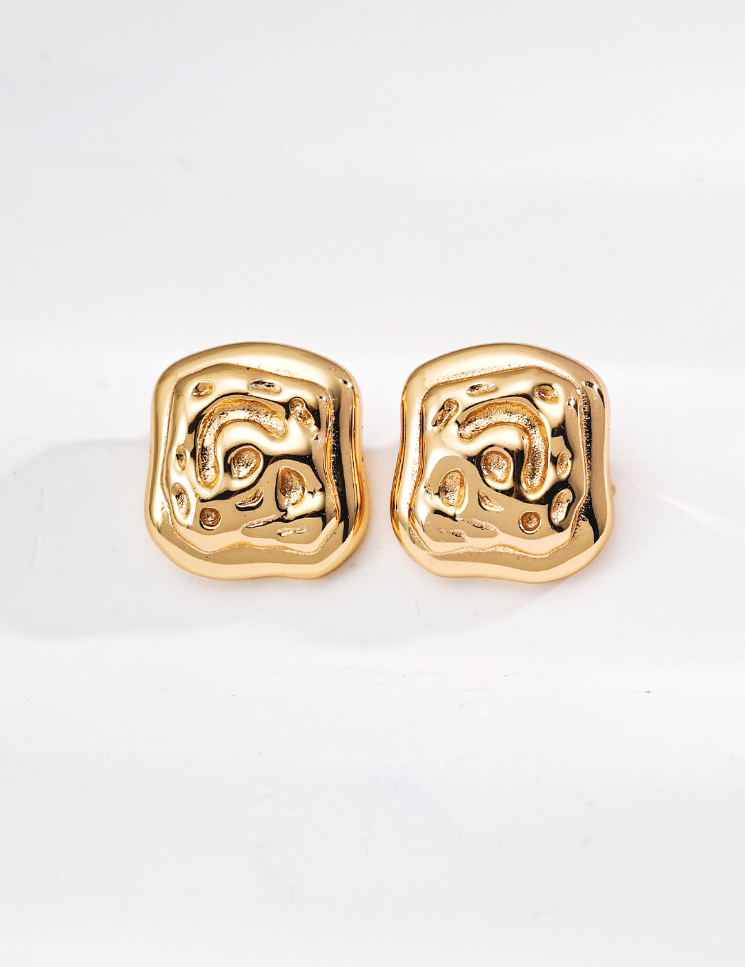 S925 Sterling Silver Double-Texture Minimalist Earrings