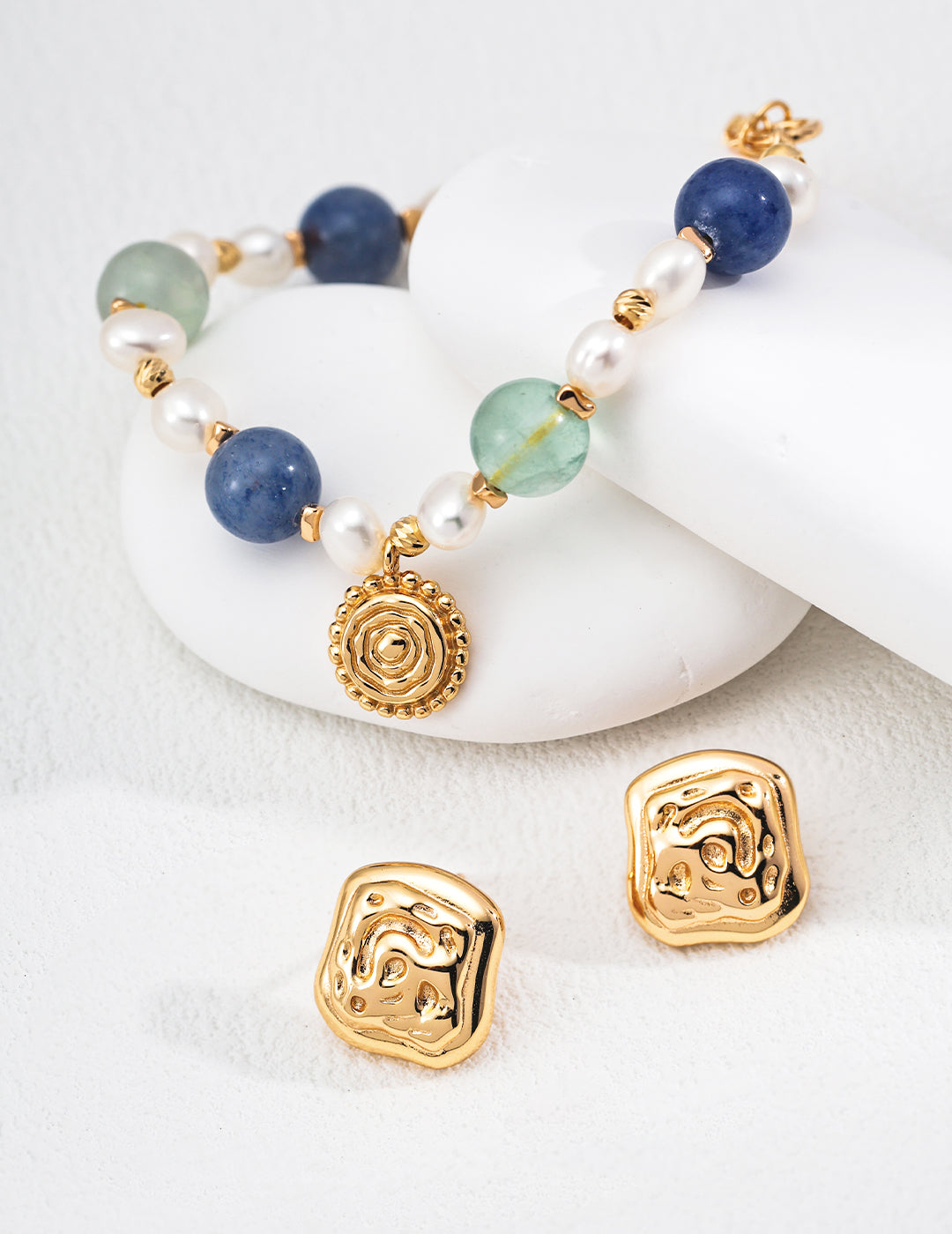 S925 Sterling Silver Double-Texture Minimalist Earrings