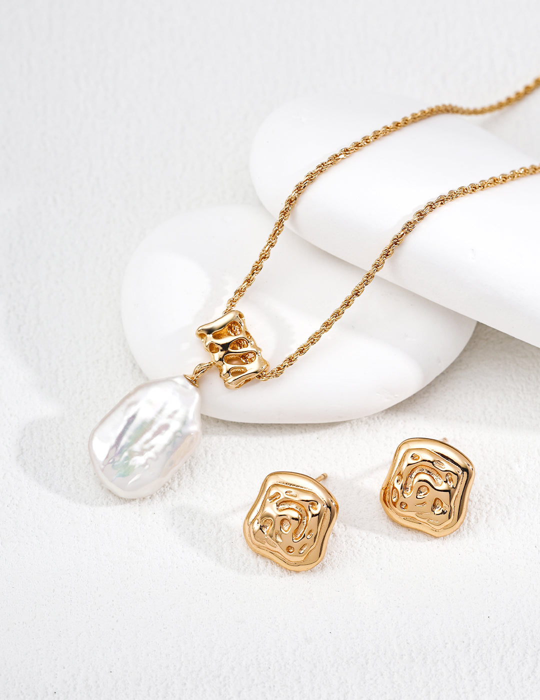 S925 Sterling Silver Double-Texture Minimalist Earrings