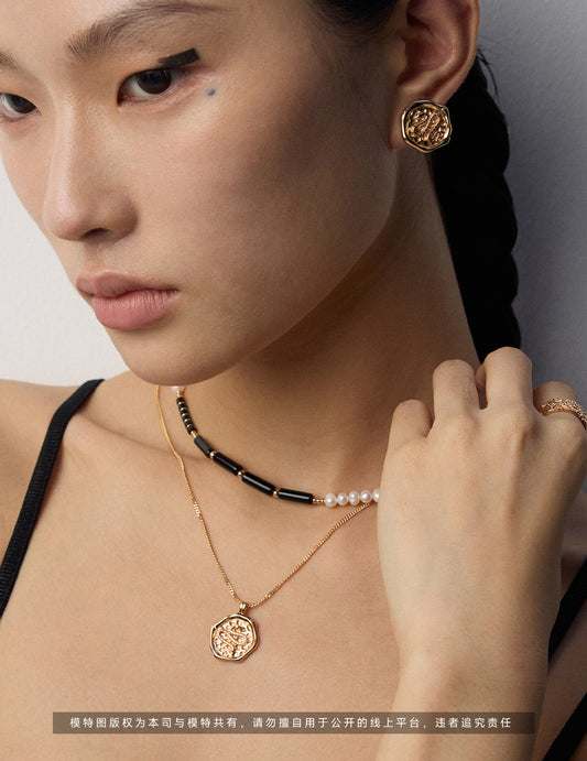 S925 Silver Vintage Snake-Year Chinese Style Necklace