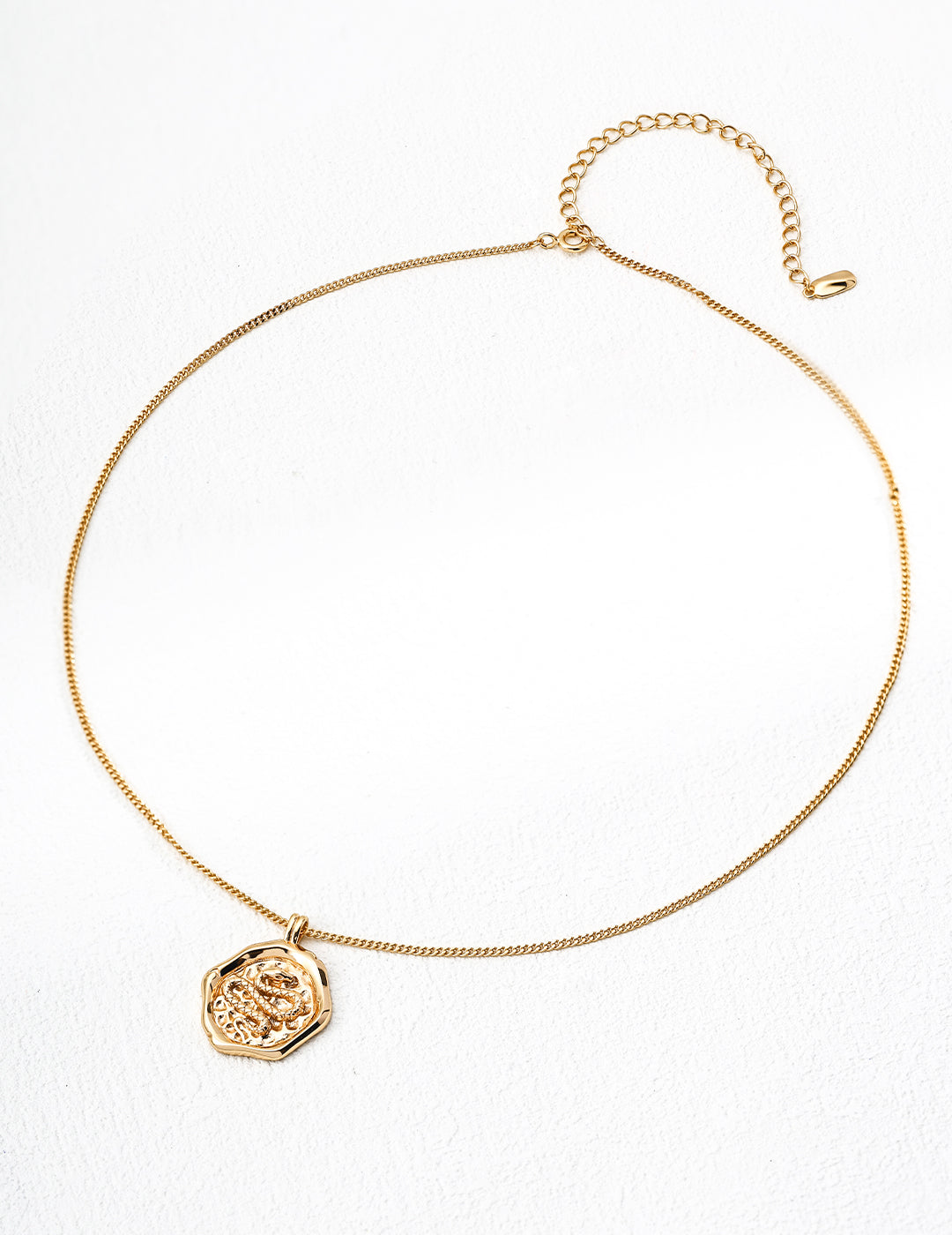 S925 Silver Vintage Snake-Year Chinese Style Necklace