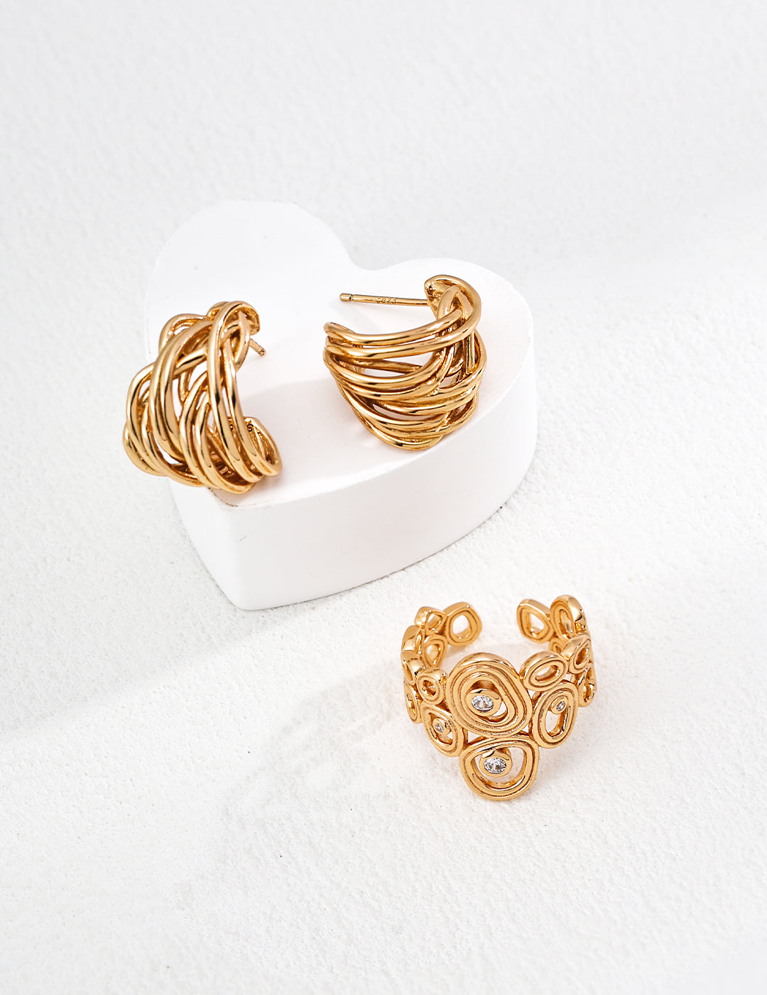 Whispers of Rain Zircon Ring