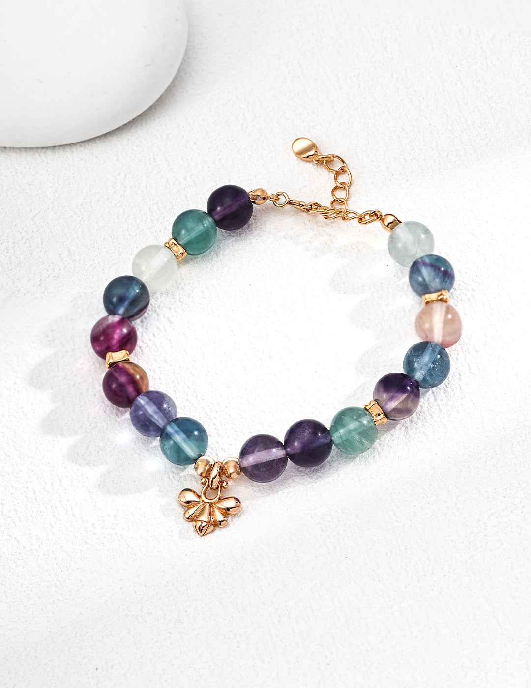 Fashionable Multicolor Fluorite Bracelet in S925 Silver