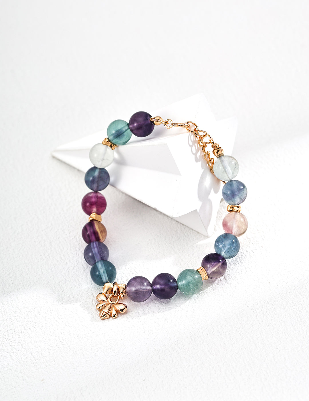 Fashionable Multicolor Fluorite Bracelet in S925 Silver