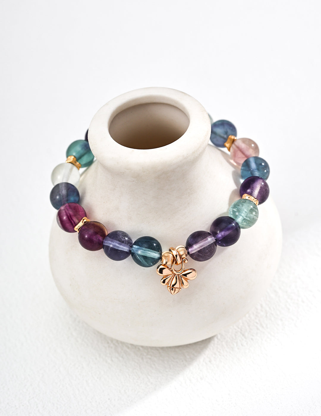Fashionable Multicolor Fluorite Bracelet in S925 Silver